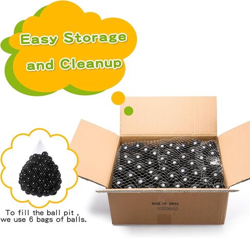 TRENDPLAY Plastic Balls for Ball Pits - Hollow Balls- Safe and Exciting Playtime - Perfect for Baby Pools, Birthday Party Decoration in Kuwait