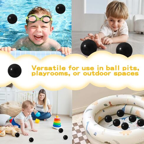 TRENDPLAY Plastic Balls for Ball Pits - Hollow Balls- Safe and Exciting Playtime - Perfect for Baby Pools, Birthday Party Decoration in Kuwait