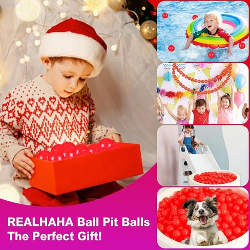 كرات بلاستيكية أكبر من ريالهاها ، تلعب كرات دبوس للأطفال الصغار حفر وملحقات الكرة للترتد ، 2.76 بوصة ، 50 100 قطعة in Kuwait