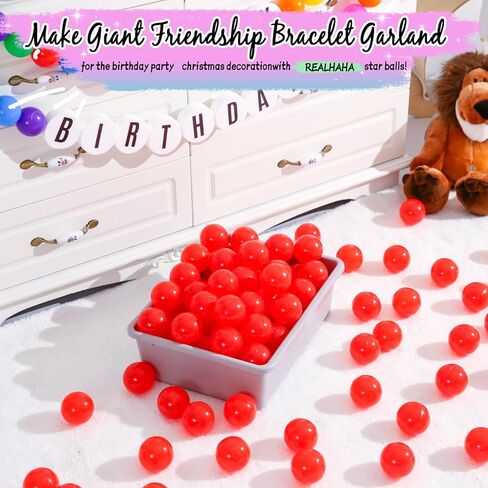 كرات بلاستيكية أكبر من ريالهاها ، تلعب كرات دبوس للأطفال الصغار حفر وملحقات الكرة للترتد ، 2.76 بوصة ، 50 100 قطعة in Kuwait