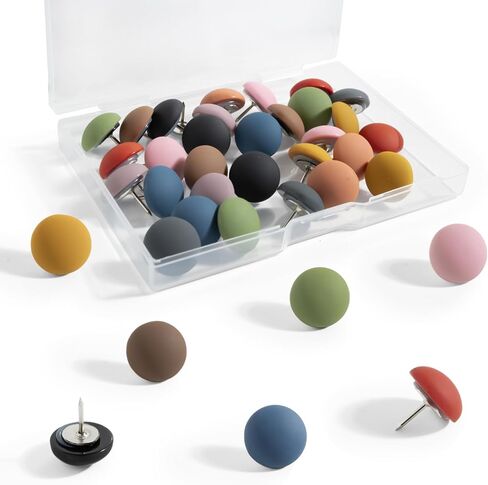 30Pcs Cute Decorative Push Pins, Bulletin Board Tacks, Cork Board Thumbtacks for Classroom Home Office Decor,10 Colors in Saudi Arabia