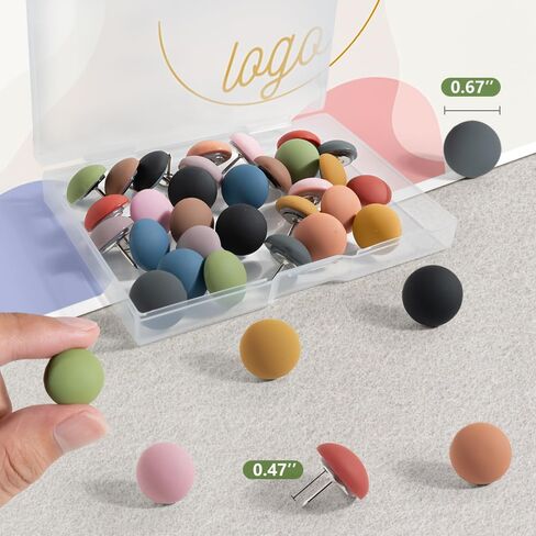 30Pcs Cute Decorative Push Pins, Bulletin Board Tacks, Cork Board Thumbtacks for Classroom Home Office Decor,10 Colors in Saudi Arabia