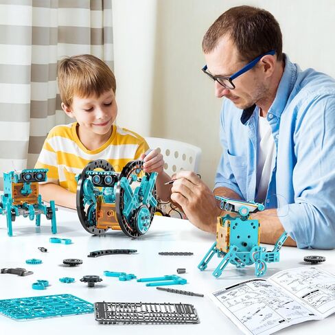 ألعاب STEM للأعمار من 8 إلى 13 عامًا ، Robotics Toys التي تعمل بالطاقة الشمسية للأطفال الذين تتراوح أعمارهم بين 8 و 12 عامًا ، مجموعة تجربة العلوم التعليمية ، هدايا الأولاد 8 9 10 11 12 13 سنة مشاريع التعلم (رمادي) in Kuwait