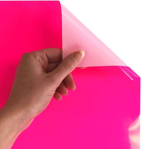 Siser EasyWeed Heat Transfer Vinyl 11.8" x 5ft Roll (Fluorescent Pink) - - Compatible with Siser, Cricut, Silhouette and Other Craft/Professional Cutters - CPSIA Certified in Saudi Arabia