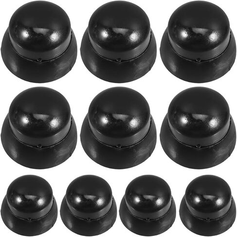 Besportble 10pcs أغطية الجوز البلاستيكية الأسود لمعدات الملعب ، وحماية الترباس المسمار ، وسهولة تثبيت أغطية الجوز للاستخدام في الهواء الطلق in Kuwait