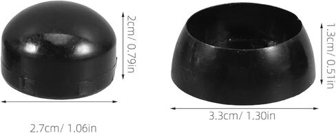 Besportble 10pcs أغطية الجوز البلاستيكية الأسود لمعدات الملعب ، وحماية الترباس المسمار ، وسهولة تثبيت أغطية الجوز للاستخدام في الهواء الطلق in Kuwait