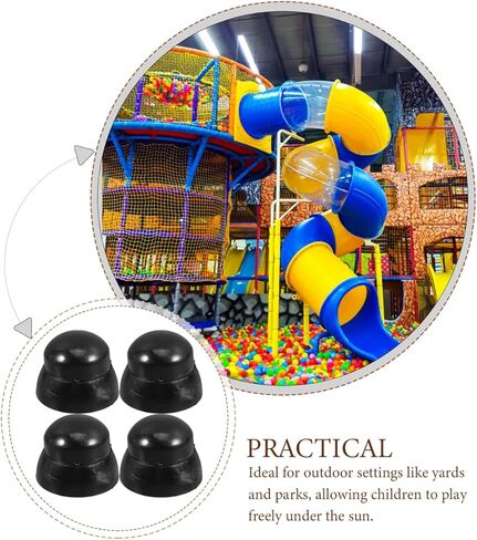 Besportble 10pcs أغطية الجوز البلاستيكية الأسود لمعدات الملعب ، وحماية الترباس المسمار ، وسهولة تثبيت أغطية الجوز للاستخدام في الهواء الطلق in Kuwait