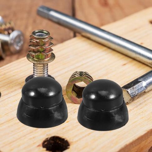 Besportble 10pcs أغطية الجوز البلاستيكية الأسود لمعدات الملعب ، وحماية الترباس المسمار ، وسهولة تثبيت أغطية الجوز للاستخدام في الهواء الطلق in Kuwait