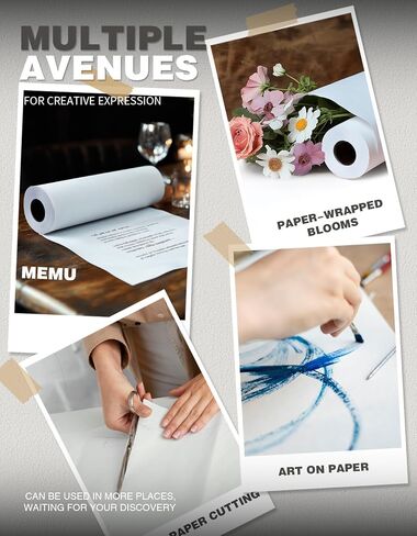 Joyooss Easel Paper Roll, Drawing Art Paper Roll for Kids 16"x 984"(82’) in Saudi Arabia