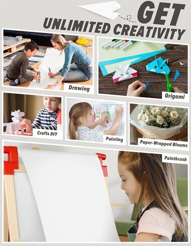 Joyooss Easel Paper Roll, Drawing Art Paper Roll for Kids 16"x 984"(82’) in Saudi Arabia