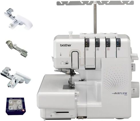 أخي Airflow 3000 خيط الهواء Serger Overlock Machine مع قدم وحزمة الخيط in Kuwait