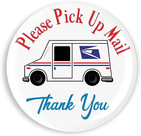 Cute Us Mail Truck Mail Mail Magnet ، يرجى التقاط صندوق بريد Magnet 2.25 بوصة جولة in Saudi Arabia