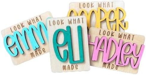 Look What I Made Custom Magnet - Kids Art - Custom -Personalized - Home Decor - Gift - Refrigerator Magnet - Art Display in Saudi Arabia
