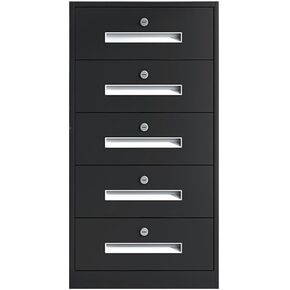 خزائن الملفات الصلب المنزل الصدر من الأدراج المكتب زيادة السعة زيادة وظيفية خزانة بيانات الملف (أسود) in Kuwait