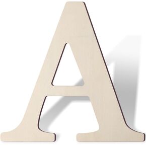 Wooden Letters 12 Inch Large Paintable Wooden Letter for Wall Décor, Thick Wood Alphabet Letters E for DIY Crafts Unfinished Wood Cutout Sign for Nursery Birthday Wedding Party Home Decoration in Saudi Arabia