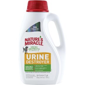 Nature's Miracle Dog Urine Destroyer, Dog Urine Stain Remover and Odor Control, White, 64 fl oz in Kuwait