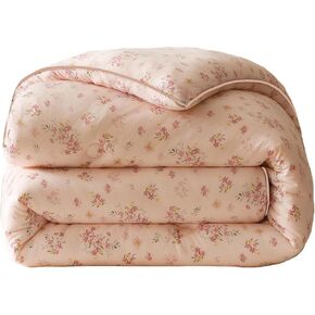 3PCS Comforter Twin Size Bed Set, Ultra Soft Marshmallow Fluffy Comforter Sets, Cute Bedding Set for Kids Girls Teen, Microfiber Lightweight All Seasons Bedroom (Pink Petals) in Kuwait