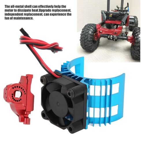 RC CAR DISTRING STELL STINELLEUM Aluminium Motor Motor With With Bolder Plate Death for Upgrade Date Rust Proof Wear Displication Quick Fears All Heat Shell Heat (Black) in Kuwait