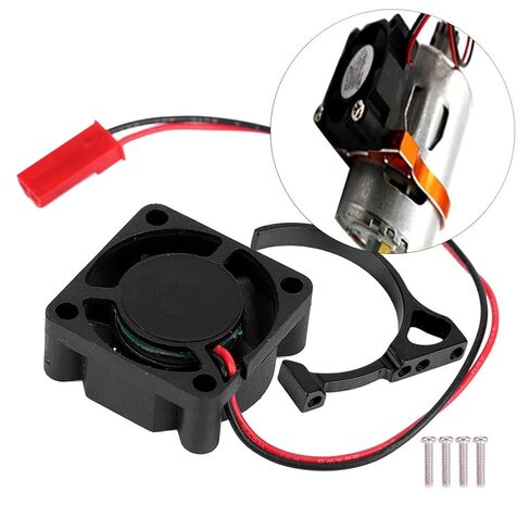 540 550 Engine Cooling Fin Heatsink with Fan Aluminum Alloy for RC 1:10 Motor (25 * 25MM5V with Accessories) in Kuwait