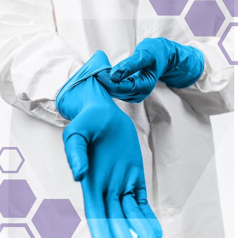 قفازات KIMTECH للكبار من الجنسين، مقاس صغير من Kimtech Nitrile Exam، أزرق، مقاس صغير أمريكي in Kuwait