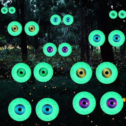 WEYSAT 8 أزواج 7.1 بوصة توهج في العيون العيون المظلمة العملاقة متوهجة googly العين مضيئة jumbo العيلة العيلة العيلة للعقار في الهواء الطلق في الهواء الطلق حديقة الحديقة يارد مخيف الحفلات (أنماط عين الشيطان) in Saudi Arabia