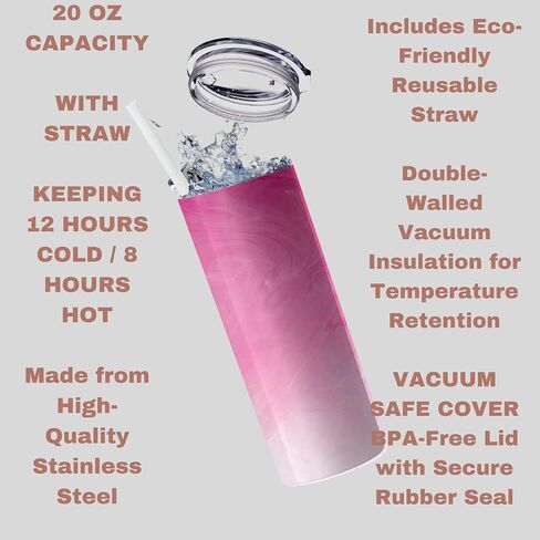 Personalized Floral Tumbler with Straw – Custom Name 20oz Insulated Stainless Steel Cup – Peony Rose Travel Mug – Bridesmaid Gift, Birthday or Wedding Gift for Her, Mom, Friend in Saudi Arabia