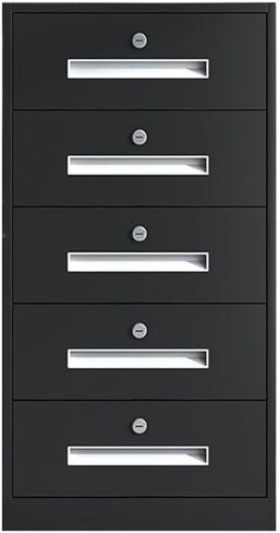 خزائن الملفات الصلب المنزل الصدر من الأدراج المكتب زيادة السعة زيادة وظيفية خزانة بيانات الملف (أسود) in Kuwait