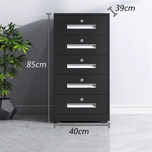 خزائن الملفات الصلب المنزل الصدر من الأدراج المكتب زيادة السعة زيادة وظيفية خزانة بيانات الملف (أسود) in Kuwait