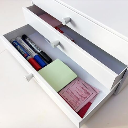 Multicolor Metal File Cabinet - 3-Drawer Desktop Organizer with Metal Handles, Stylish Storage Box for Office Supplies, Green Holder Chest for Efficient Organization in Saudi Arabia