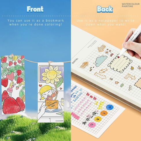 مجموعة ورق رسم بالألوان المائية من PAITUEND 24 في 1 بتصميم باندا إبداعي DIY مجموعة رسم بالألوان المائية هدية فنية للأطفال، لوازم حفلات بموضوع الباندا تتضمن صبغات وفرشاة in Kuwait