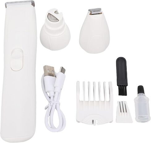 Dog Clippers for Grooming, 3 in 1 Rechargeable Dog Hair Trimmer Clipper, Nail Grinder, Professional Electric Nail Grinder for Cats, Pet Grooming Supplies in Saudi Arabia