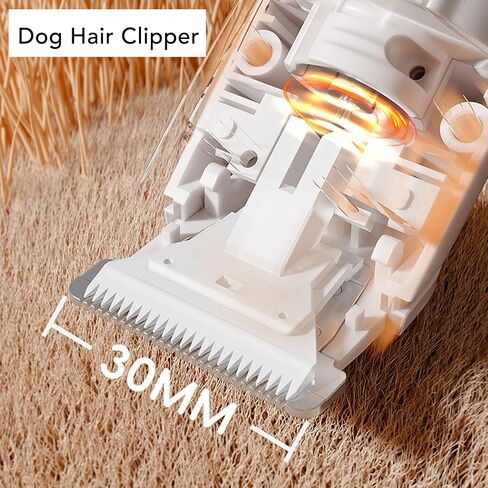 Dog Clippers for Grooming, 3 in 1 Rechargeable Dog Hair Trimmer Clipper, Nail Grinder, Professional Electric Nail Grinder for Cats, Pet Grooming Supplies in Saudi Arabia