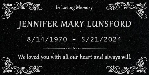 A personalized headstone made of black granite that honors loved ones forever. In Loving Memory designed headstone in Saudi Arabia
