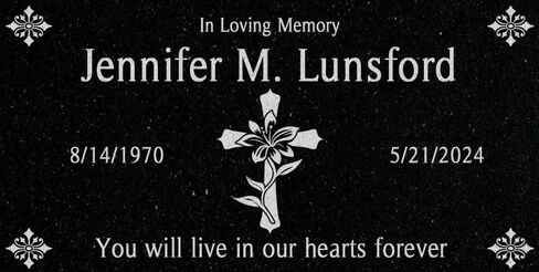 A personalized headstone made of black granite that honors loved ones forever. in Saudi Arabia
