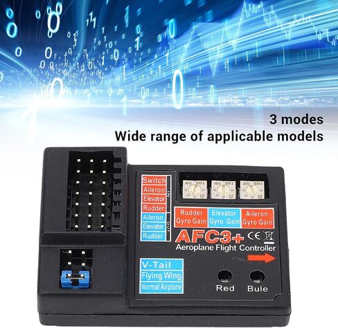 Walfront AFC3 3 Axes Gyro RC Fixed Wing Aircraft Controller for All RC Systems Full Time Controller with LED Display 4-6V DC in Saudi Arabia
