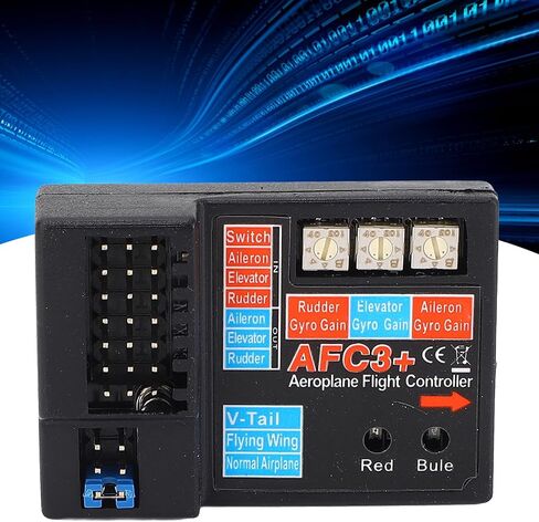 Walfront AFC3 3 Axes Gyro RC Fixed Wing Aircraft Controller for All RC Systems Full Time Controller with LED Display 4-6V DC in Saudi Arabia