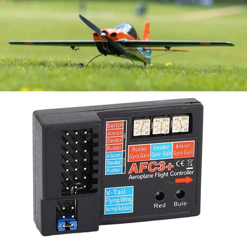 Walfront AFC3 3 Axes Gyro RC Fixed Wing Aircraft Controller for All RC Systems Full Time Controller with LED Display 4-6V DC in Saudi Arabia