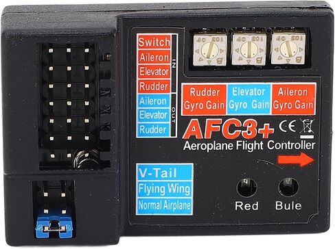 Walfront AFC3 3 Axes Gyro RC Fixed Wing Aircraft Controller for All RC Systems Full Time Controller with LED Display 4-6V DC in Saudi Arabia