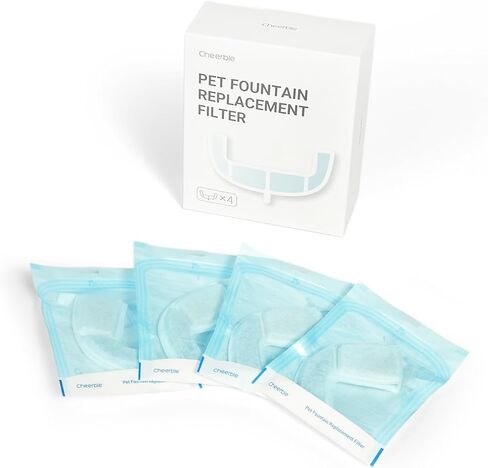 Cheerble Pumpless Cat Water Fountain, 2L/67oz Automatic Pet Fountain, Elfin E1 Lite Cat Fountain for Drinking, MagDrive™ Technology, Continuous Flow Mode, BPA-Free (White, E1 Lite) in Kuwait