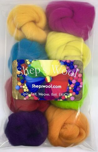 Felting Wool Roving 8-Pack Felting Kit Merino (Autumn) in Kuwait