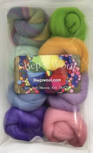 Felting Wool Roving 8-Pack Felting Kit Merino (Autumn) in Kuwait