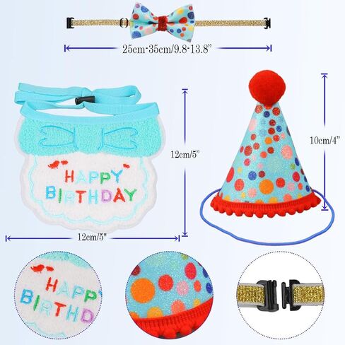 لوازم حفلة عيد ميلاد القط ، بوي بوي كات هريرة عيد ميلاد باندانا أرقام القبعات أرقام الزينة مجموعة ، وردي in Kuwait
