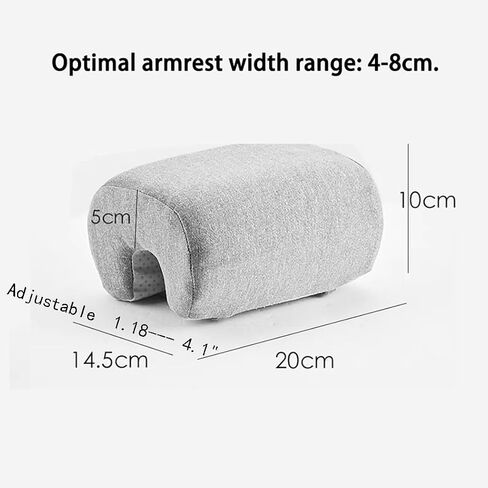 Armrest Cushion for Office Chairs - Soft Elbow Support Pad with Non-Slip Bottom, Fits Most Chairs 2-Piece (Gray) in Kuwait