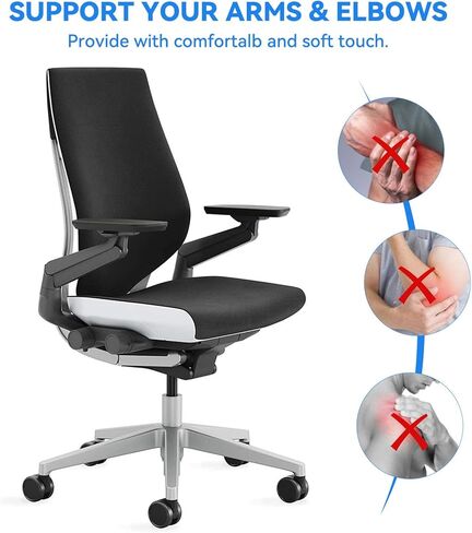 replacemen pad pad replacemen for steelcase texture chair - قابلية قابلة للتعديل 360 درجة من الذراعين ملحقات ذراع الذراع - ملحقات كرسي المكتب المريح (1 -PAIR) in Kuwait