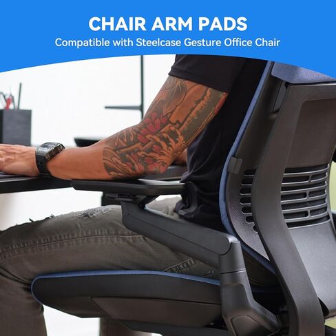 replacemen pad pad replacemen for steelcase texture chair - قابلية قابلة للتعديل 360 درجة من الذراعين ملحقات ذراع الذراع - ملحقات كرسي المكتب المريح (1 -PAIR) in Kuwait