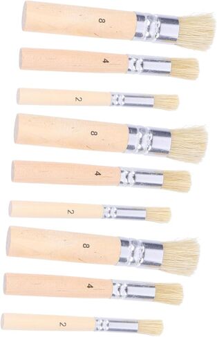 3SET WOODEN Stencil فرش لطلاء زيت الطلاء DIY الحرف الشعير in Saudi Arabia