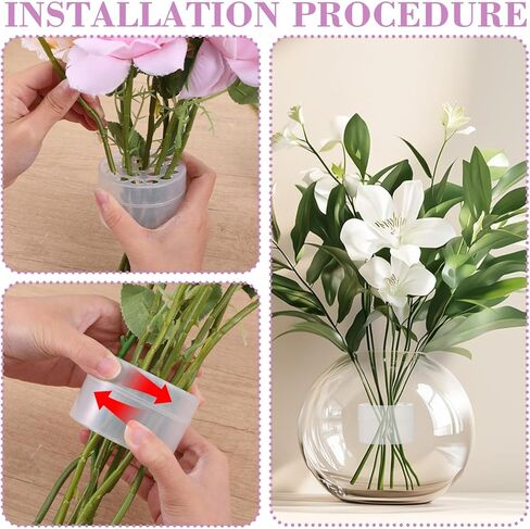 Andibro 4 PCS حامل الجذعية Ikebana الحلزوني ، حامل جذع حلزوني للأزهار DIY باقة Twister ترتيب ترتيب زهرة جولة زهرة منسبة الأدوات الثابتة in Kuwait