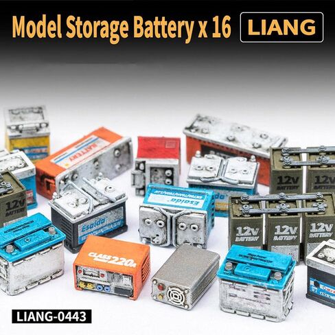 ZEZEFUFU 16PCS 1/35 Scale Model Batteries with Stickers Resin Model Batteries Kits Figure Model Decor in Saudi Arabia