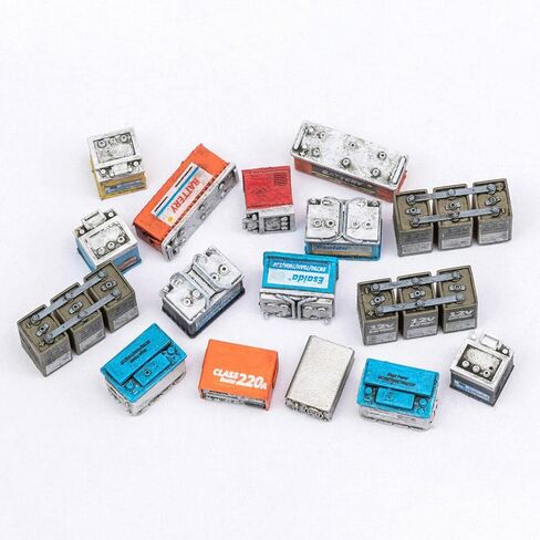 ZEZEFUFU 16PCS 1/35 Scale Model Batteries with Stickers Resin Model Batteries Kits Figure Model Decor in Saudi Arabia