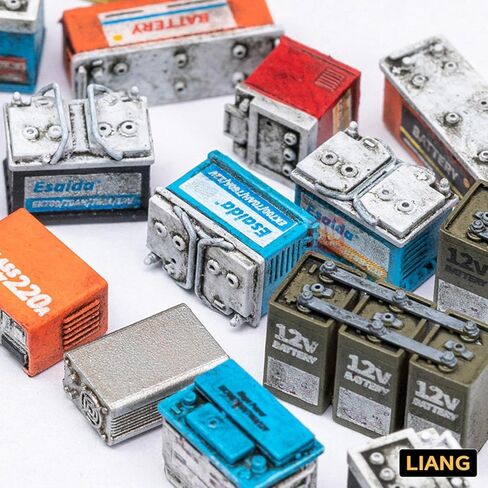 ZEZEFUFU 16PCS 1/35 Scale Model Batteries with Stickers Resin Model Batteries Kits Figure Model Decor in Saudi Arabia
